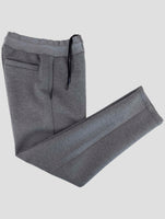 Kiton Knt Gray Viscose Ea Jogging Pants