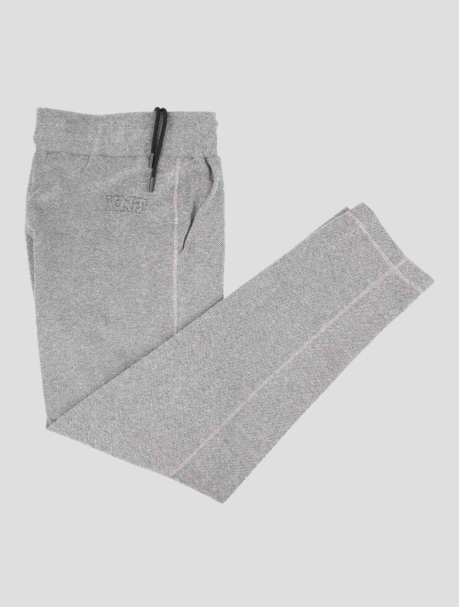 Kiton Knt Gray Cotton Pa Jogging Pants