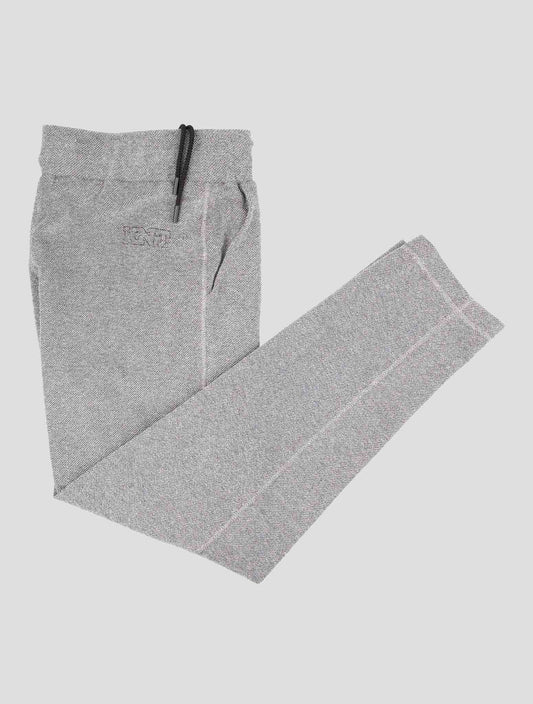 Kiton Knt Gray Cotton Pa Jogging Pants