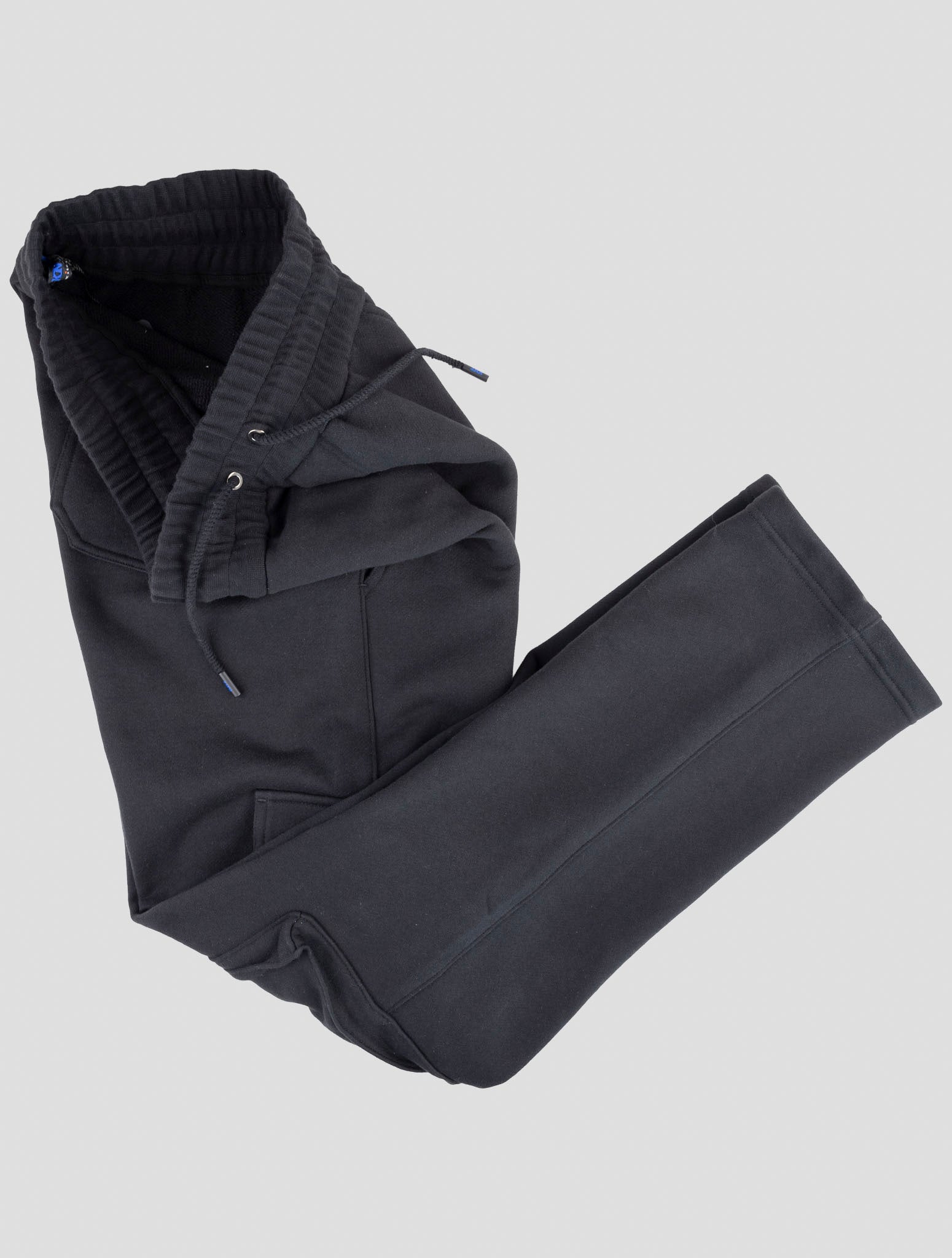 Kiton Knt Black Cotton Jogging Pants