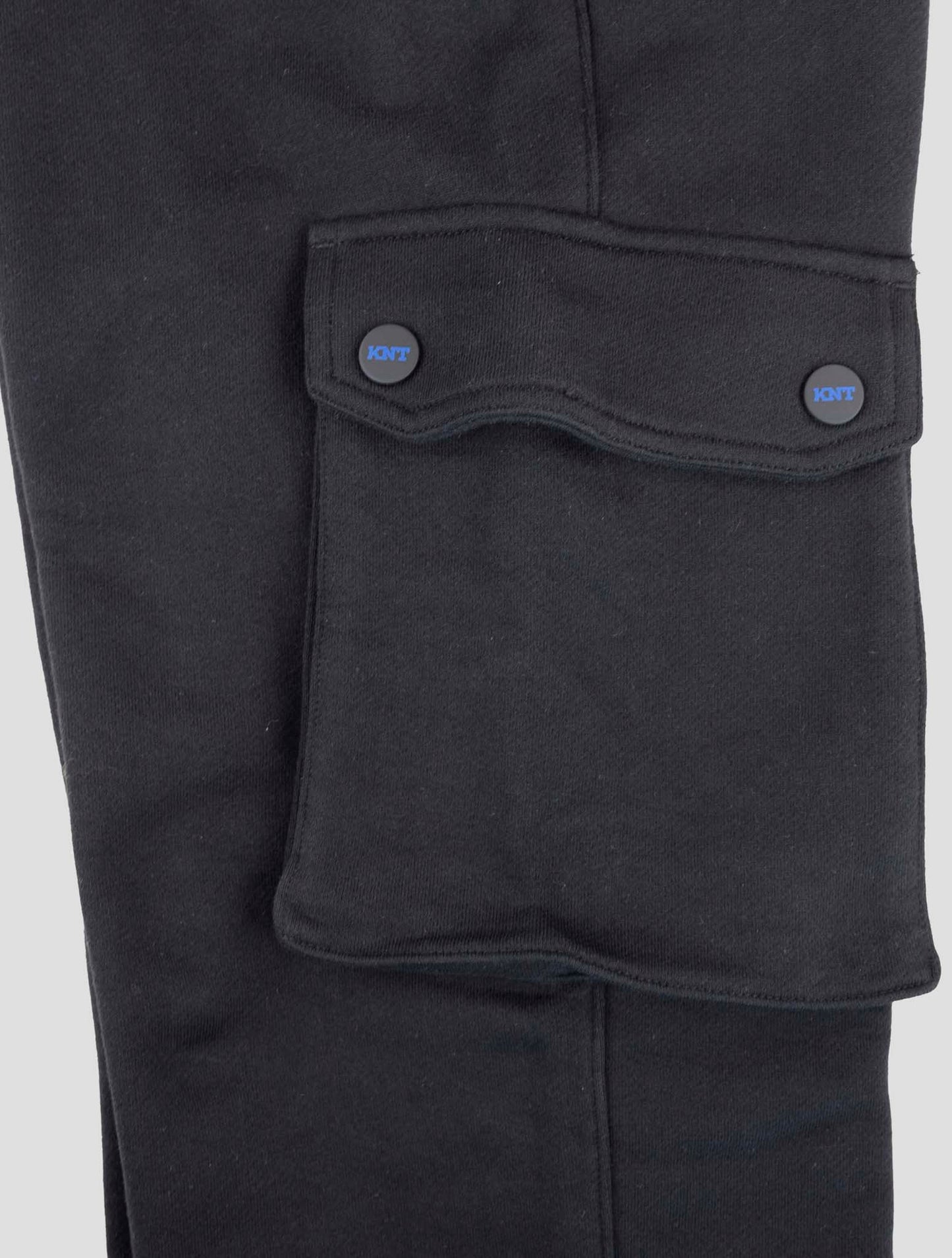Kiton Knt Black Cotton Jogging Pants