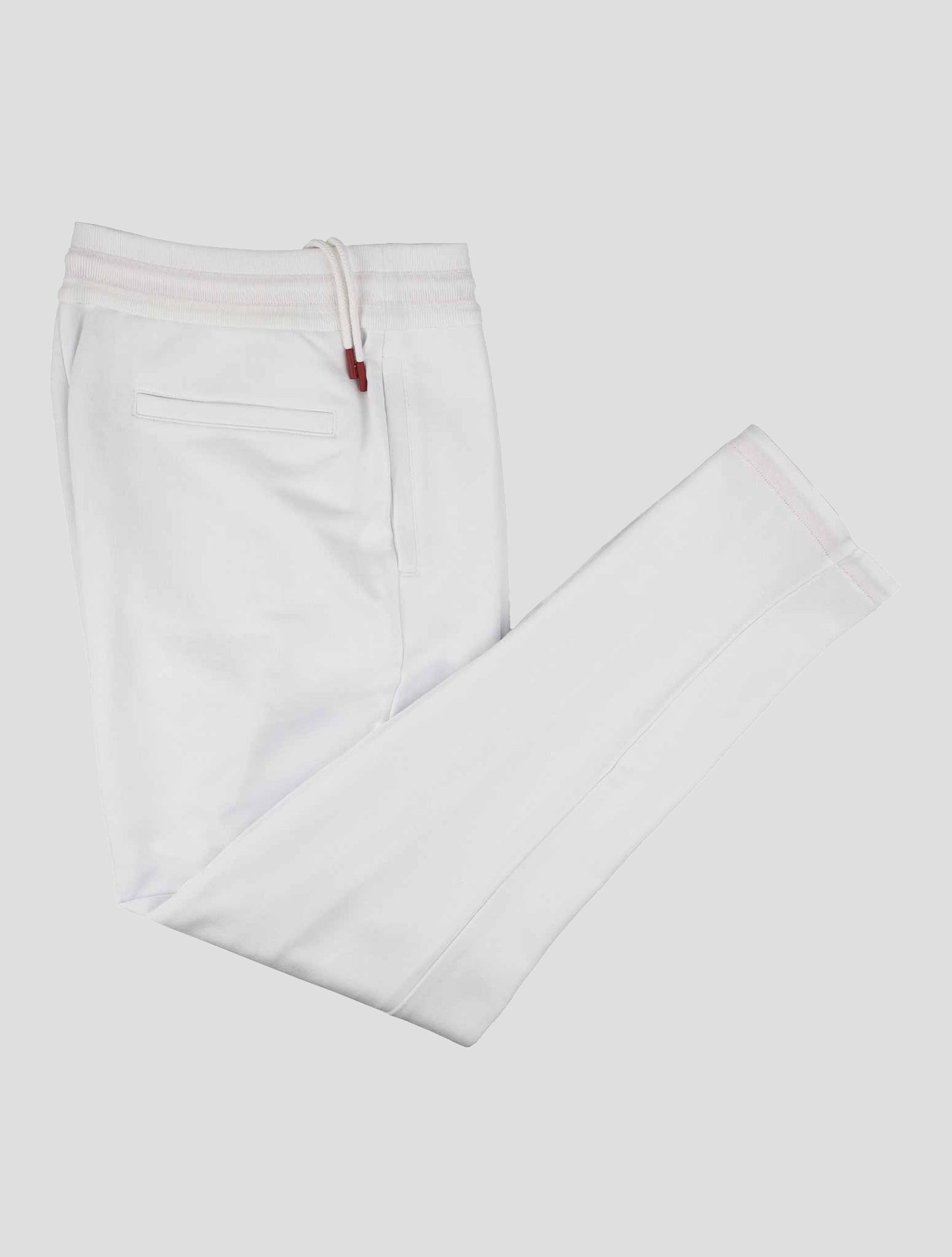 Kiton White Cotton Jogging Pant
