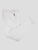Kiton White Cotton Jogging Pant