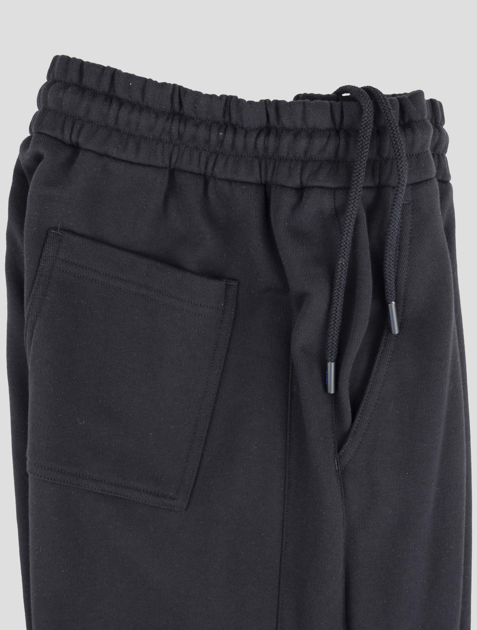 Kiton Knt Black Cotton Jogging Pants