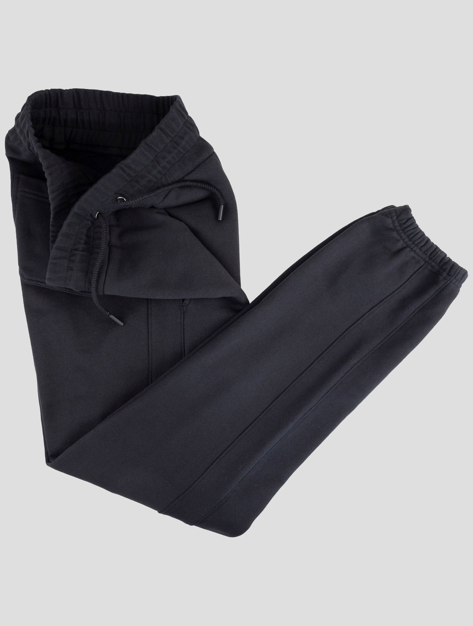 Kiton Knt Black Cotton Jogging Pants