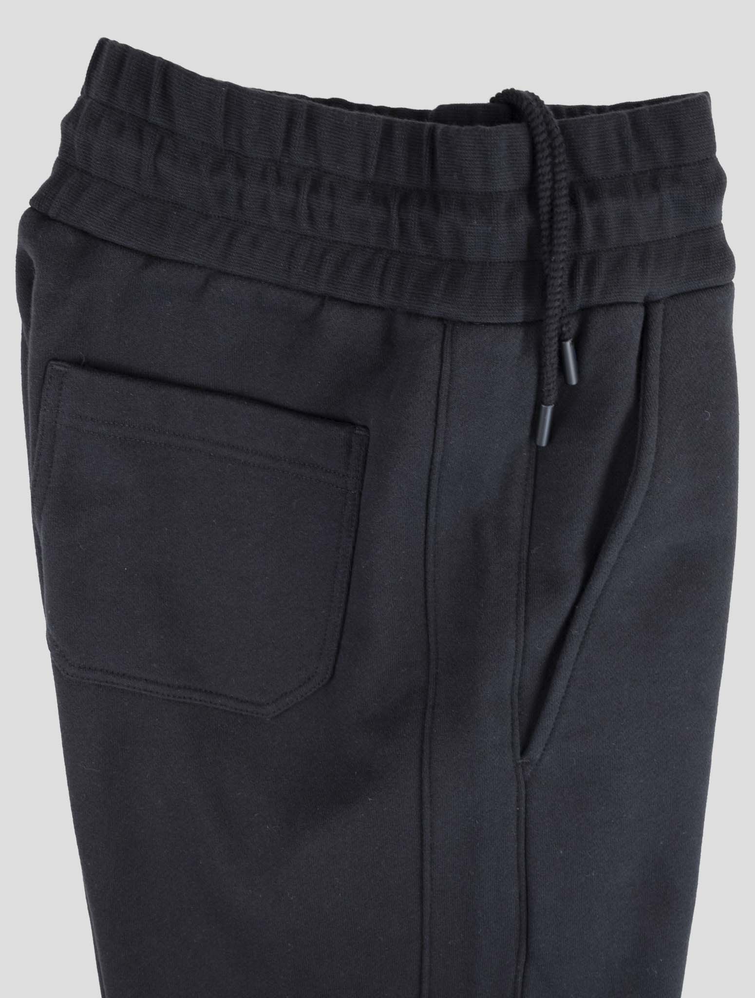 Kiton Knt Black Cotton Jogging Pants