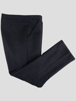 Kiton Knt Black Wool Pa Pants