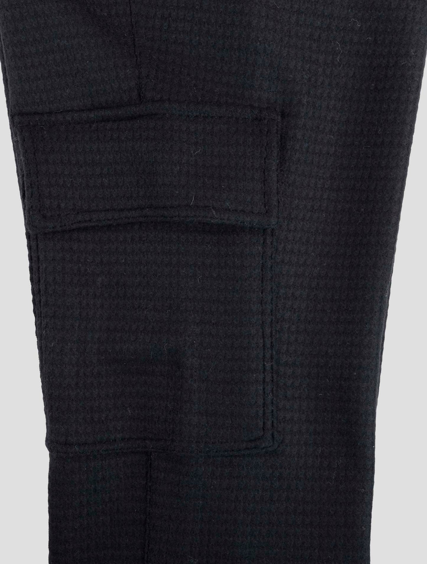 Kiton Knt Black Wool Pa Pants