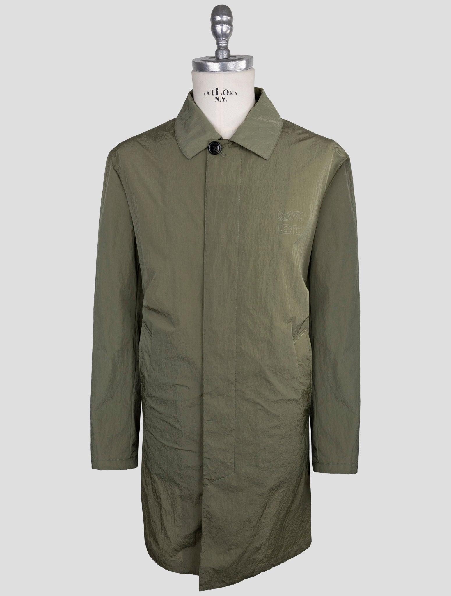 Kiton Knt Green Pa Overcoat