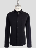 Kiton Knt Blue Cotton Ea Shirt