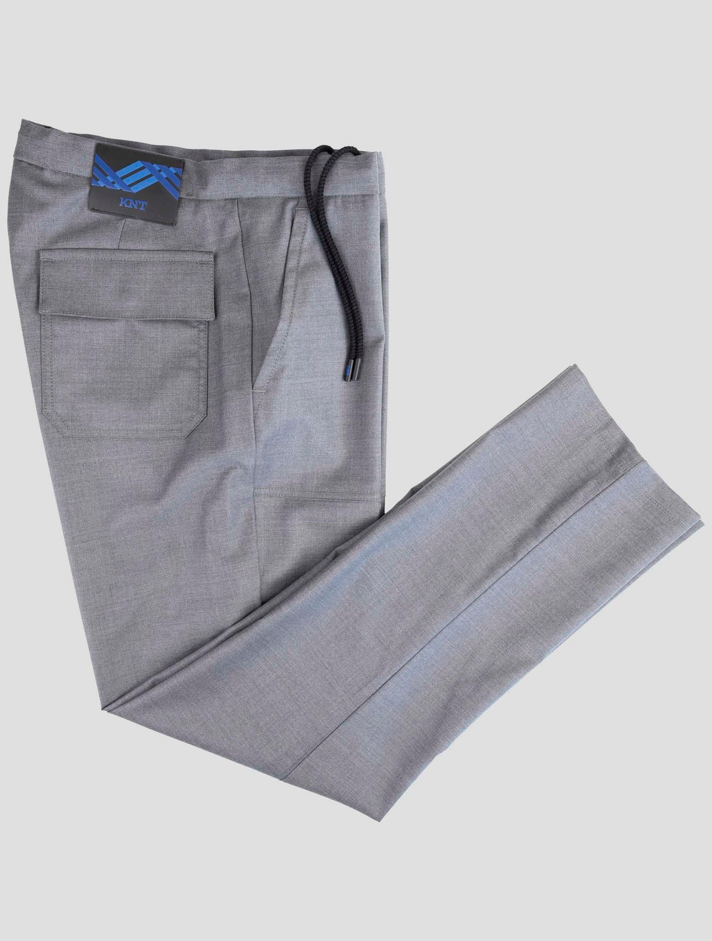 Kiton Knt Gray Virgin Wool Pants