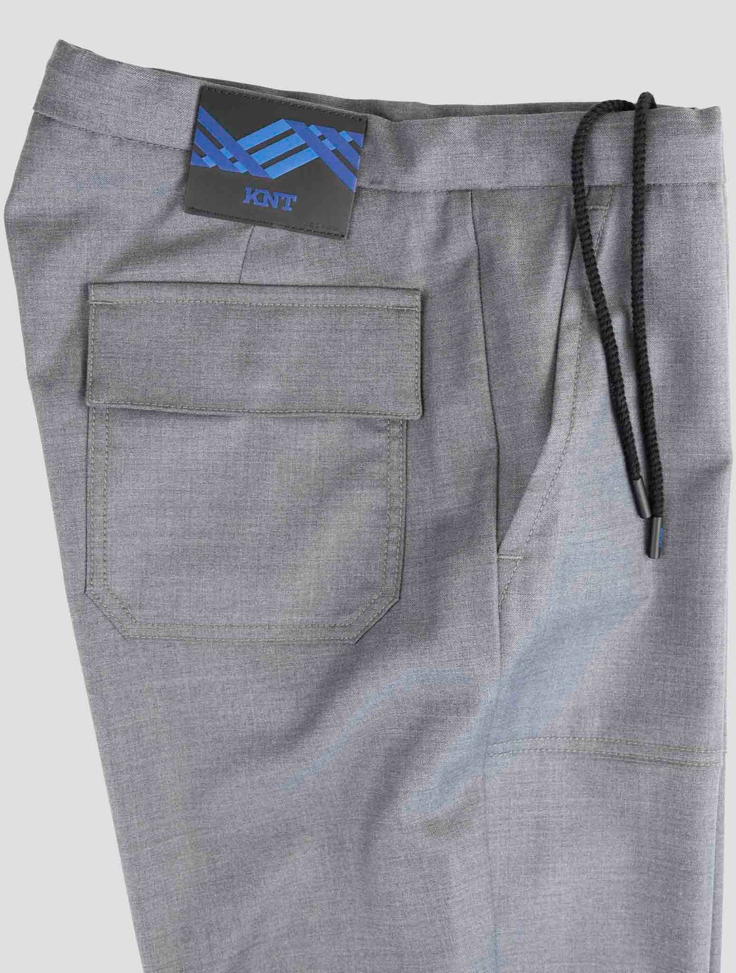 Kiton Knt Gray Virgin Wool Pants