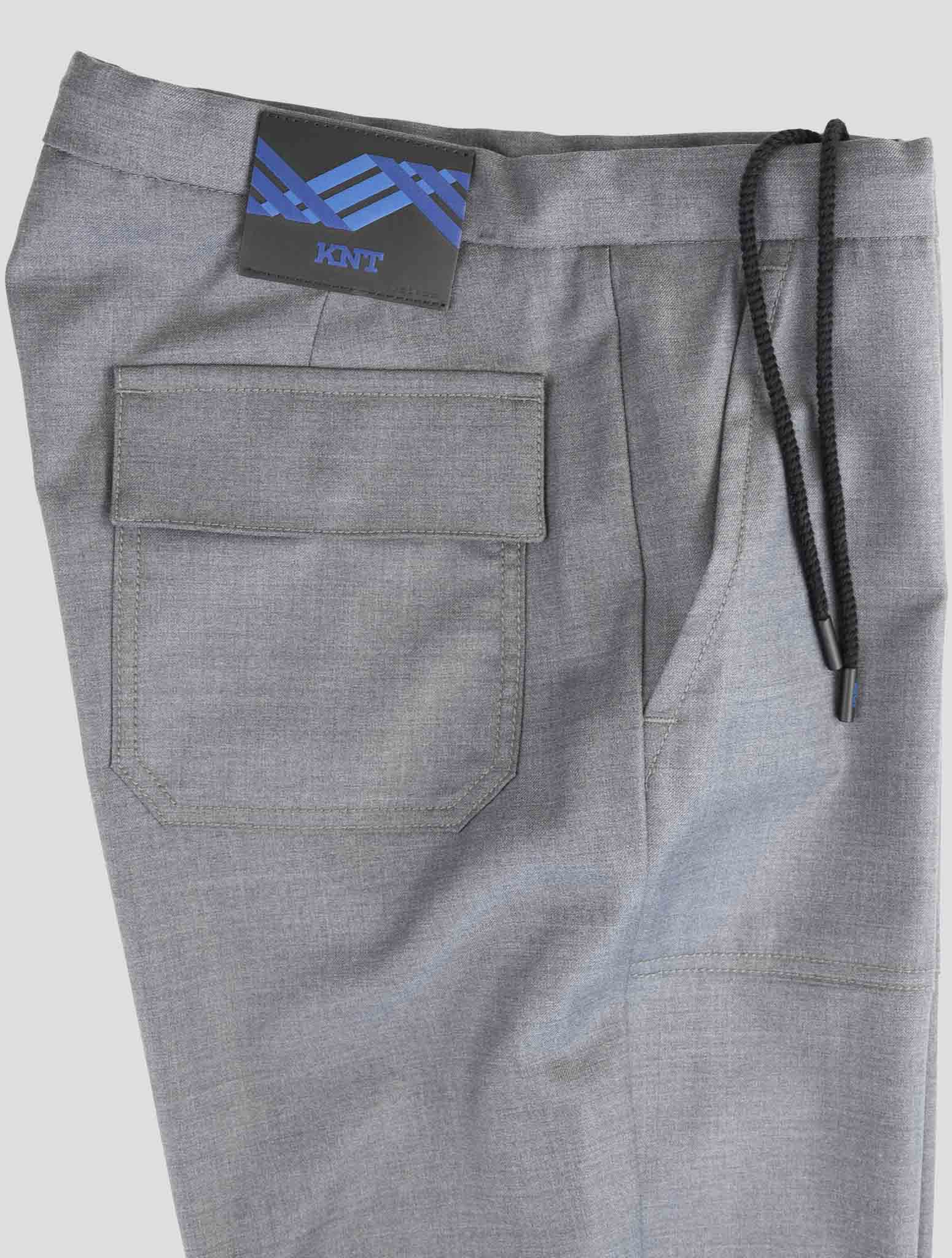 Kiton Knt Gray Virgin Wool Pants