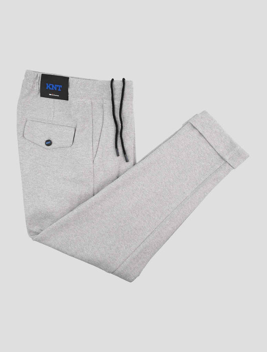 Kiton Knt Gray Cotton Pants