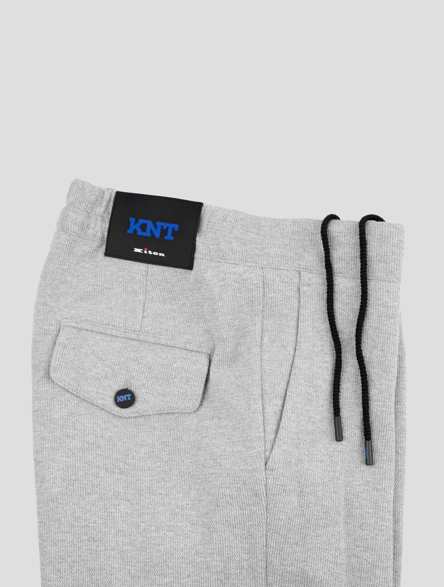 Kiton Knt Gray Cotton Pants