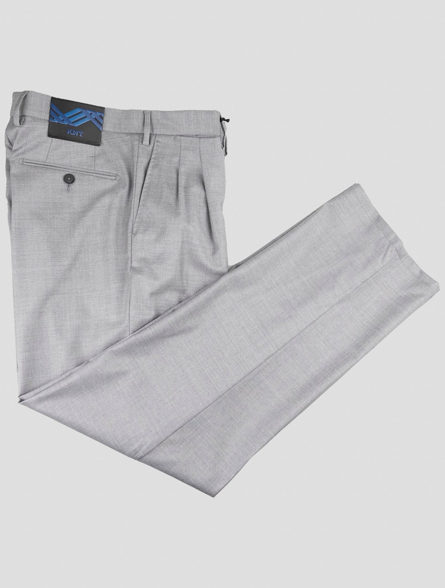 Kiton Knt Gray Virgin Wool Pants