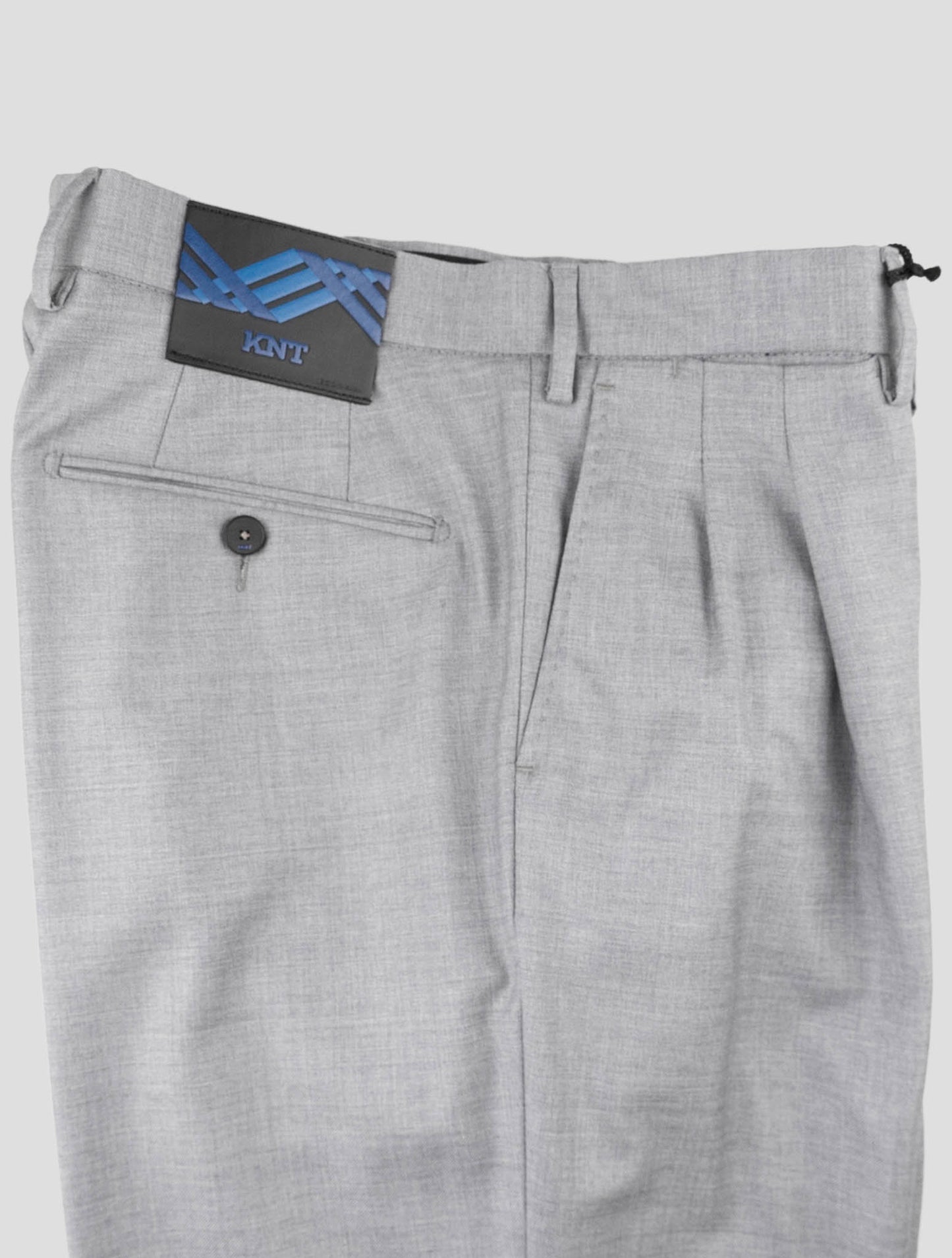 Kiton Knt Gray Virgin Wool Pants