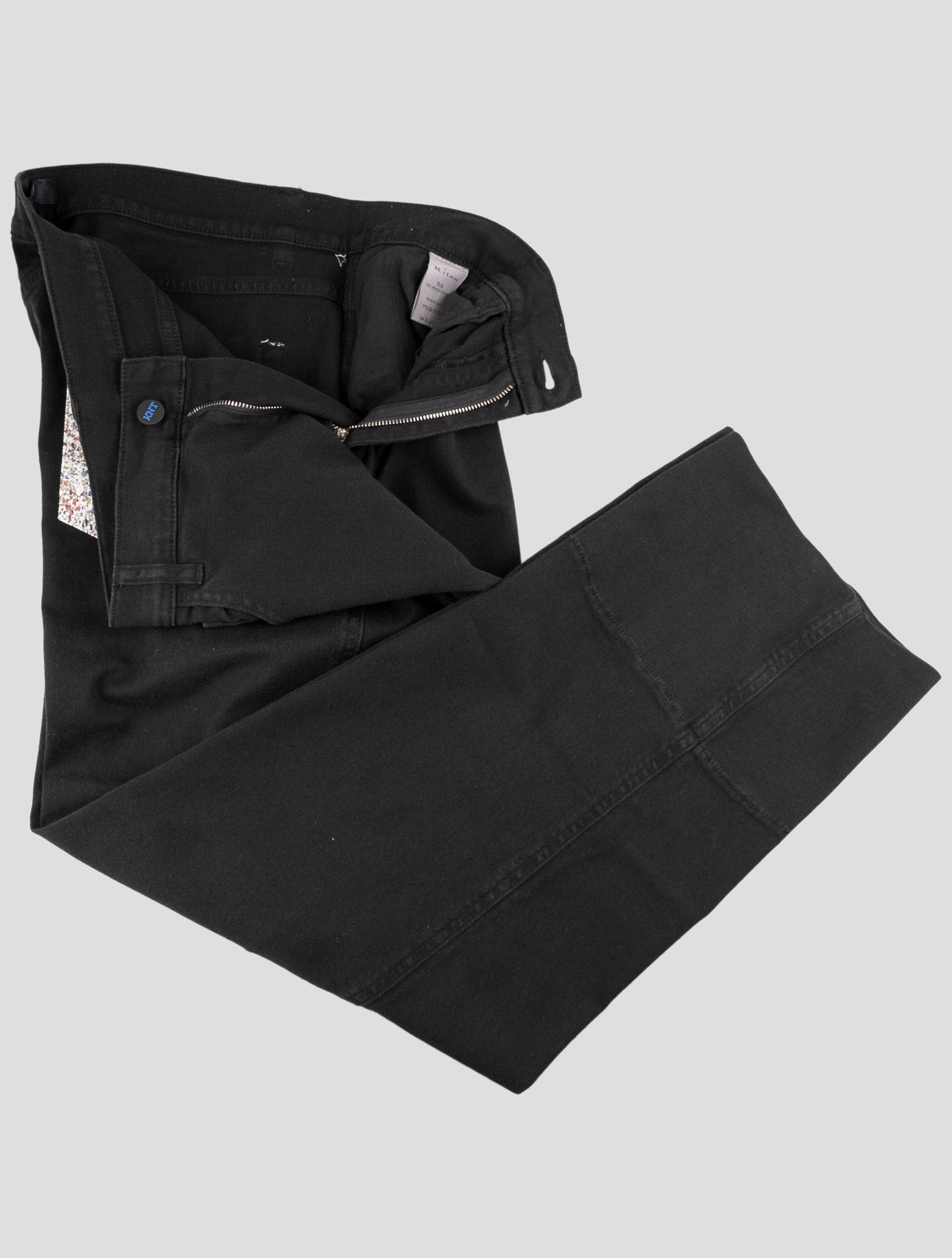 Kiton Knt Black Cotton Ea Pants