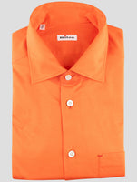 Kiton Orange Cotton Shirt