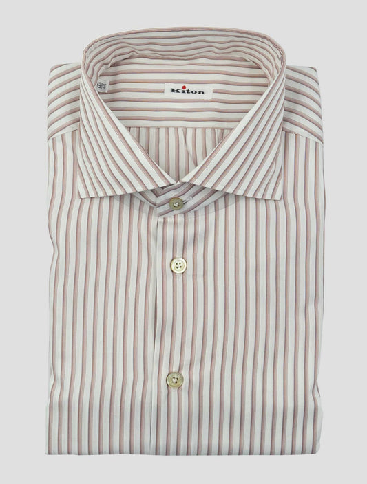 Kiton Multicolor Cotton Shirt