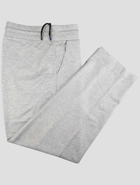 Kiton Knt Gray Viscose Ea Jogging Pants