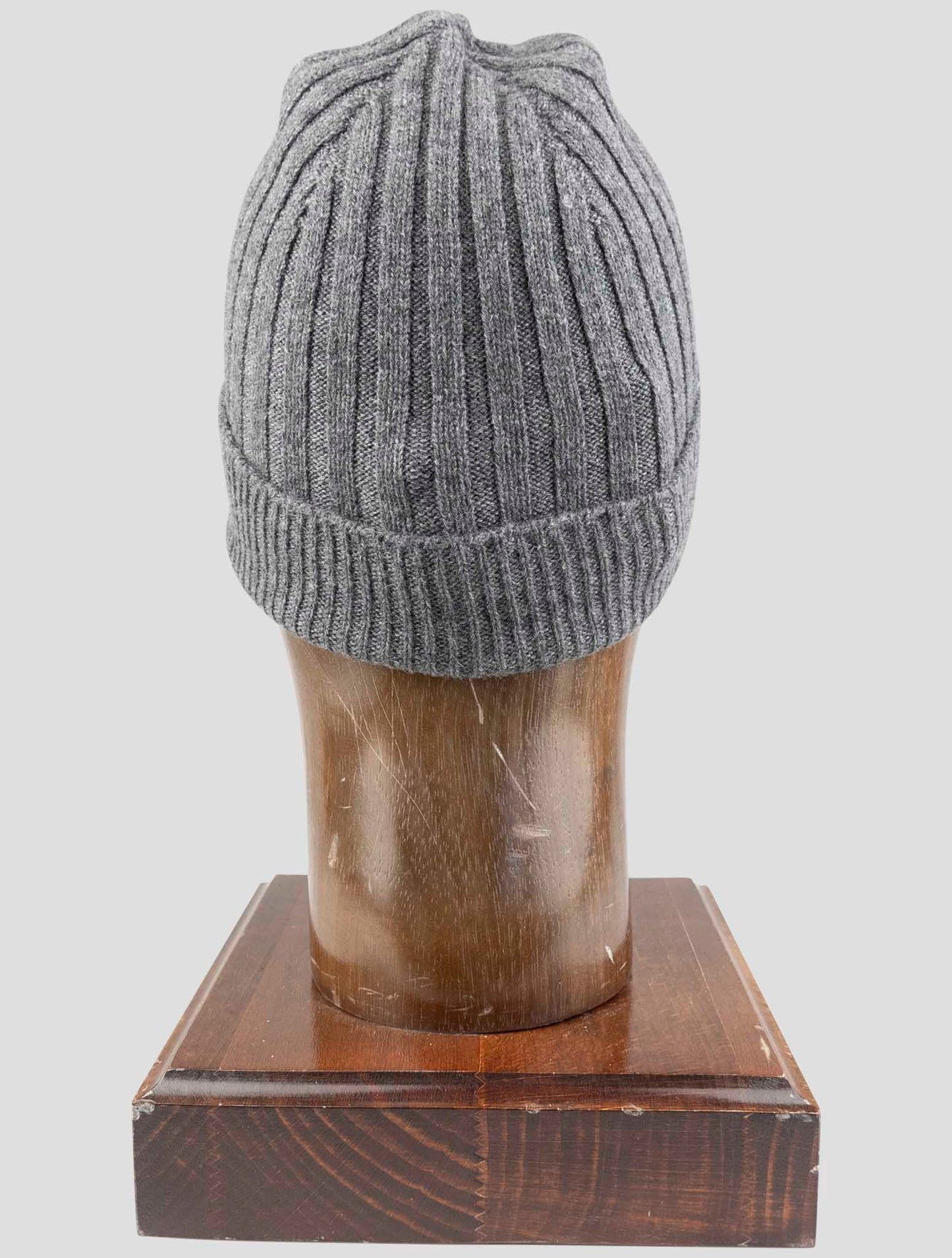 Kiton Gray Cashmere Beanie Hat