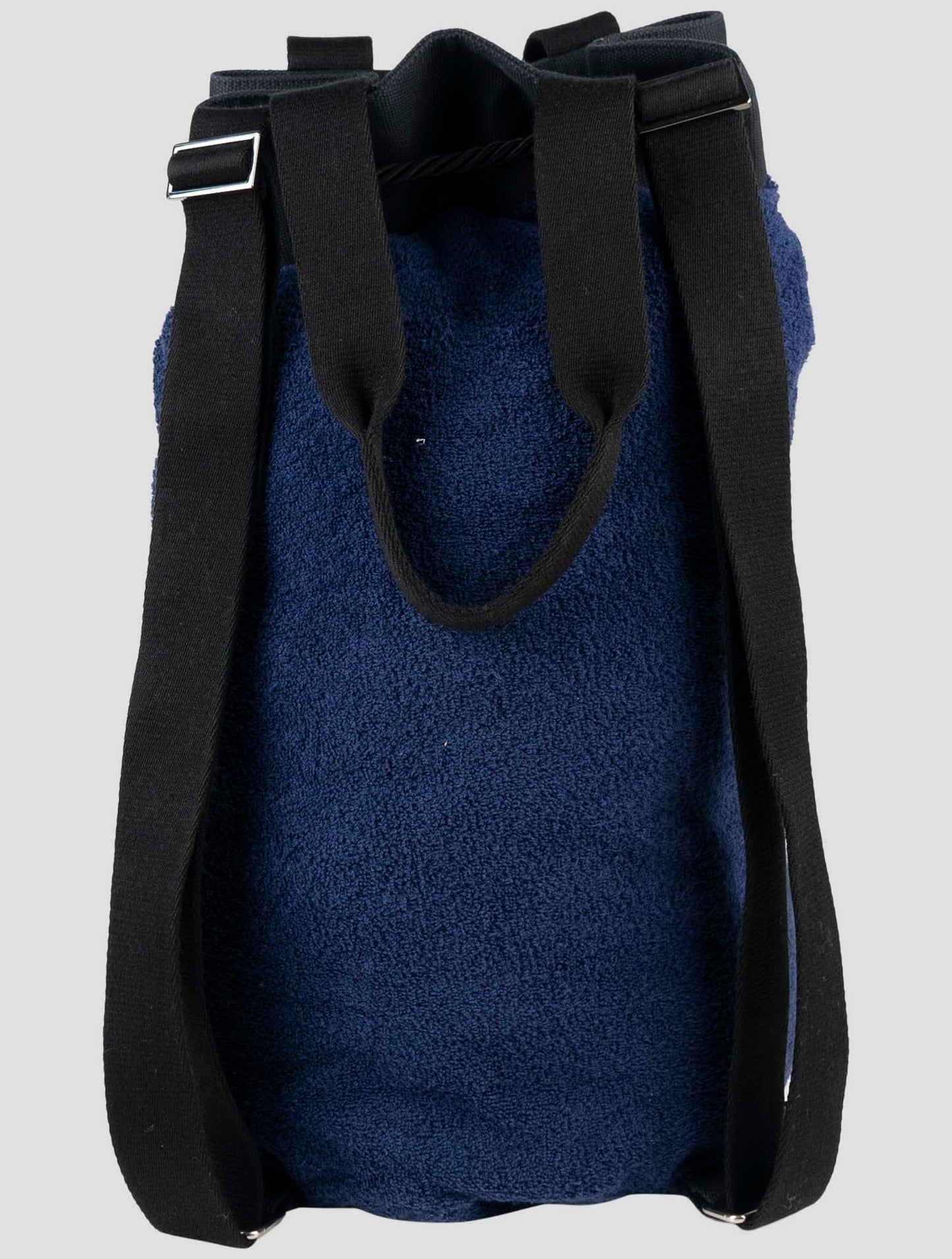 Kiton Blue Cotton Backpack
