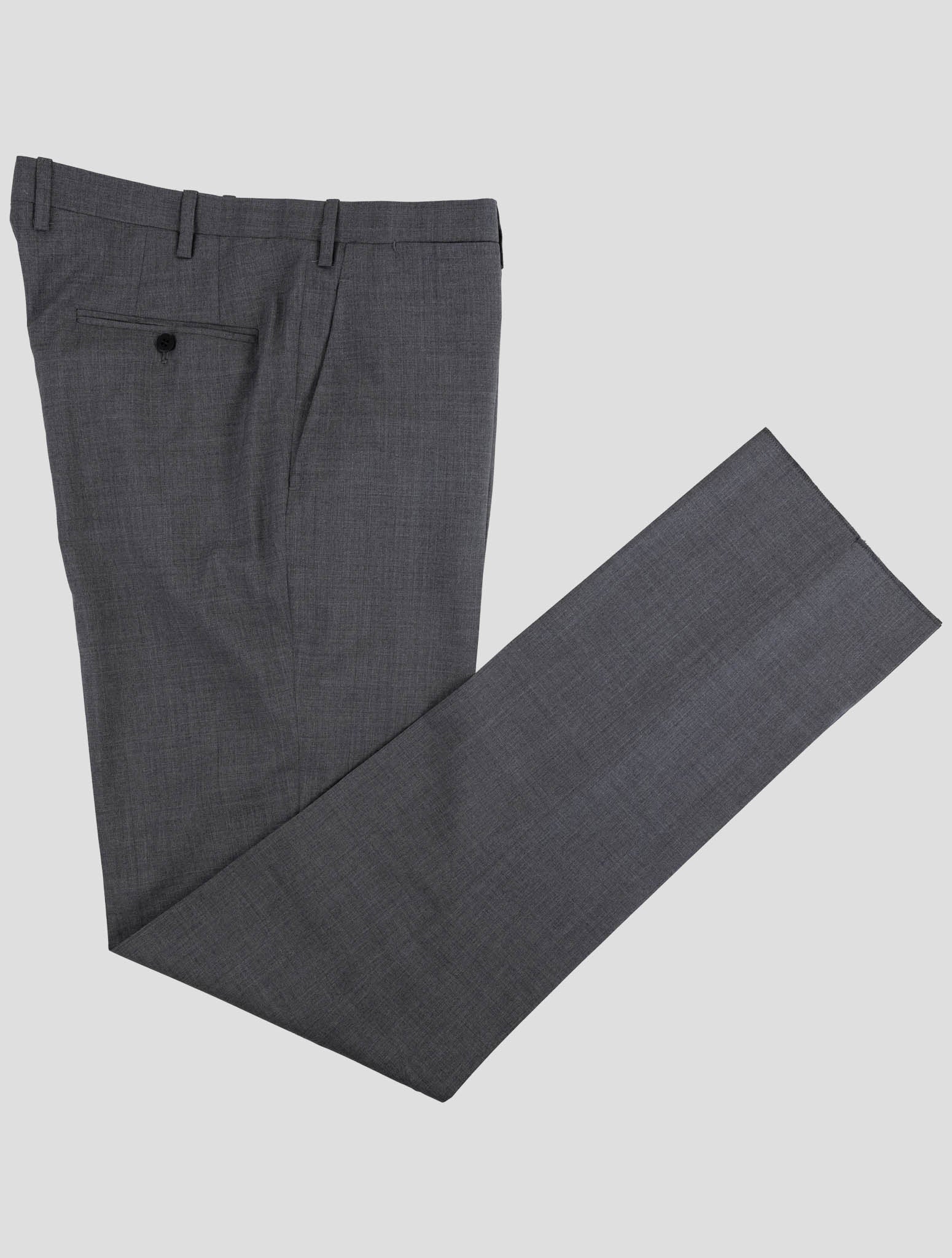 Kiton gray wool dress pants