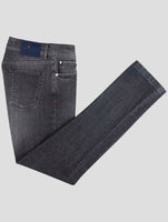 Kiton Dark Gray Cotton Ea Jeans