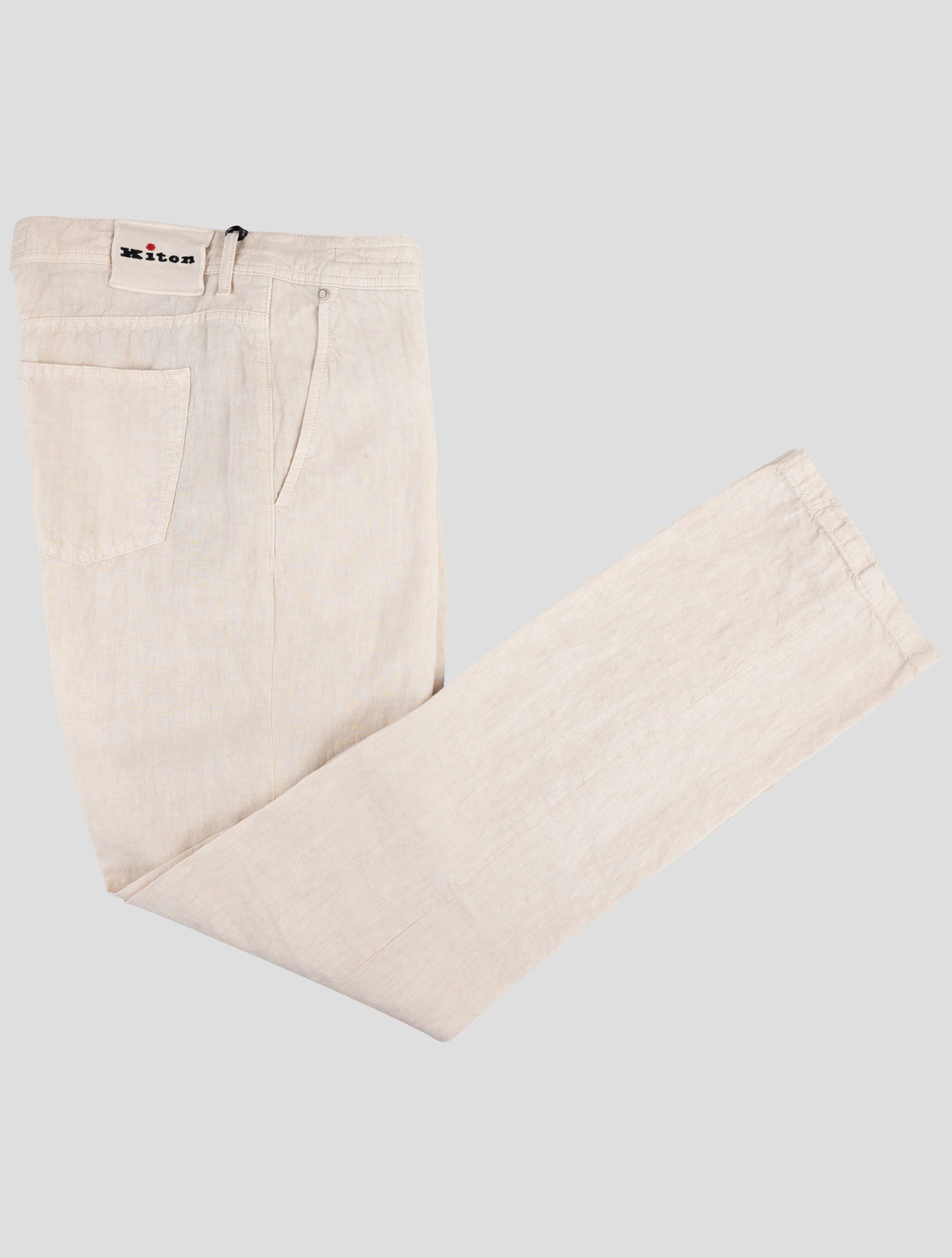 Kiton Beige Linen Pants
