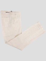 Kiton Beige Linen Pants