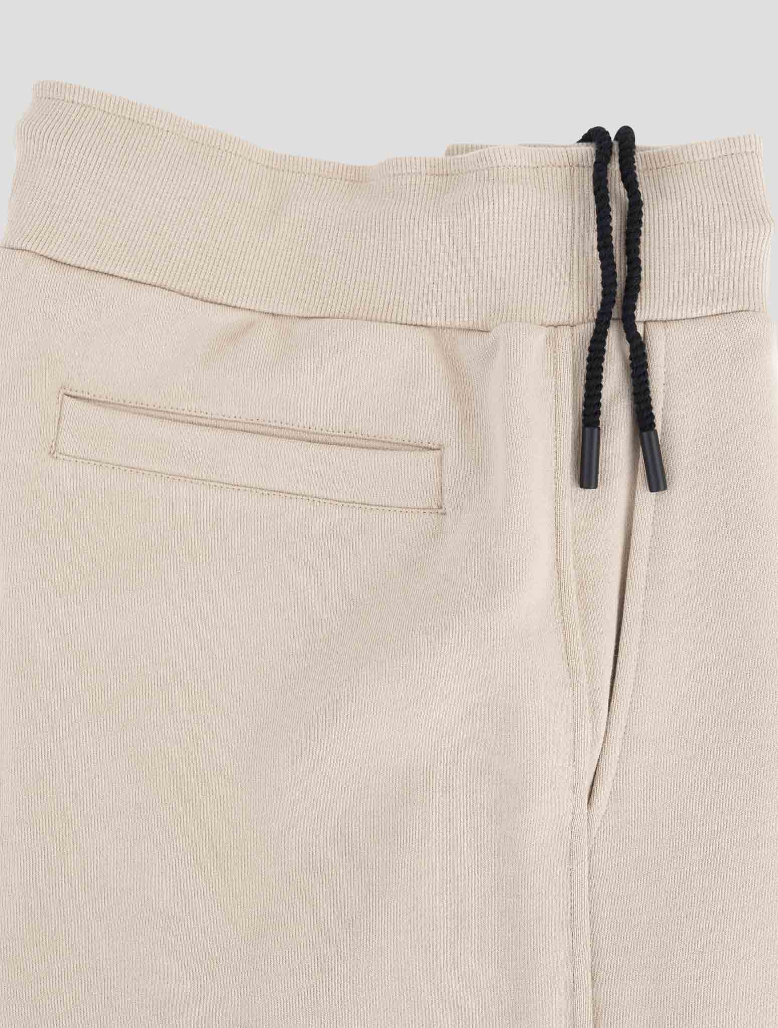 Kiton Knt Beige Cotton Jogging Pants