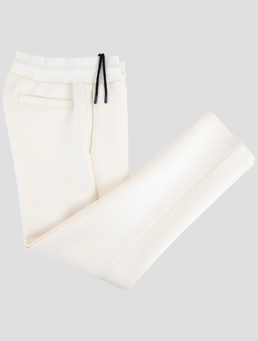 Kiton Knt White Viscose Ea Jogging Pants