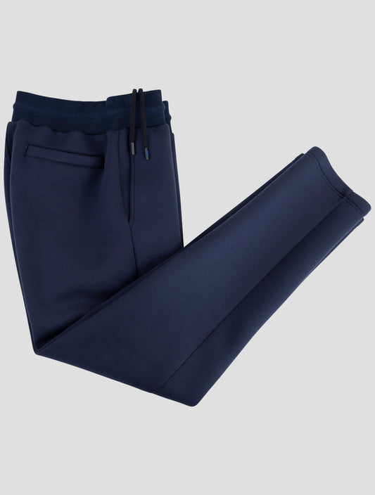 Kiton Knt Blue Viscose Ea Pants