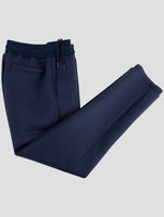 Kiton Knt Blue Viscose Ea Pants
