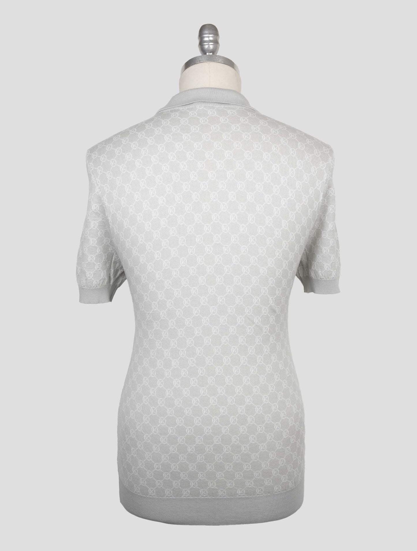 Kiton Light Gray Cotton Polo