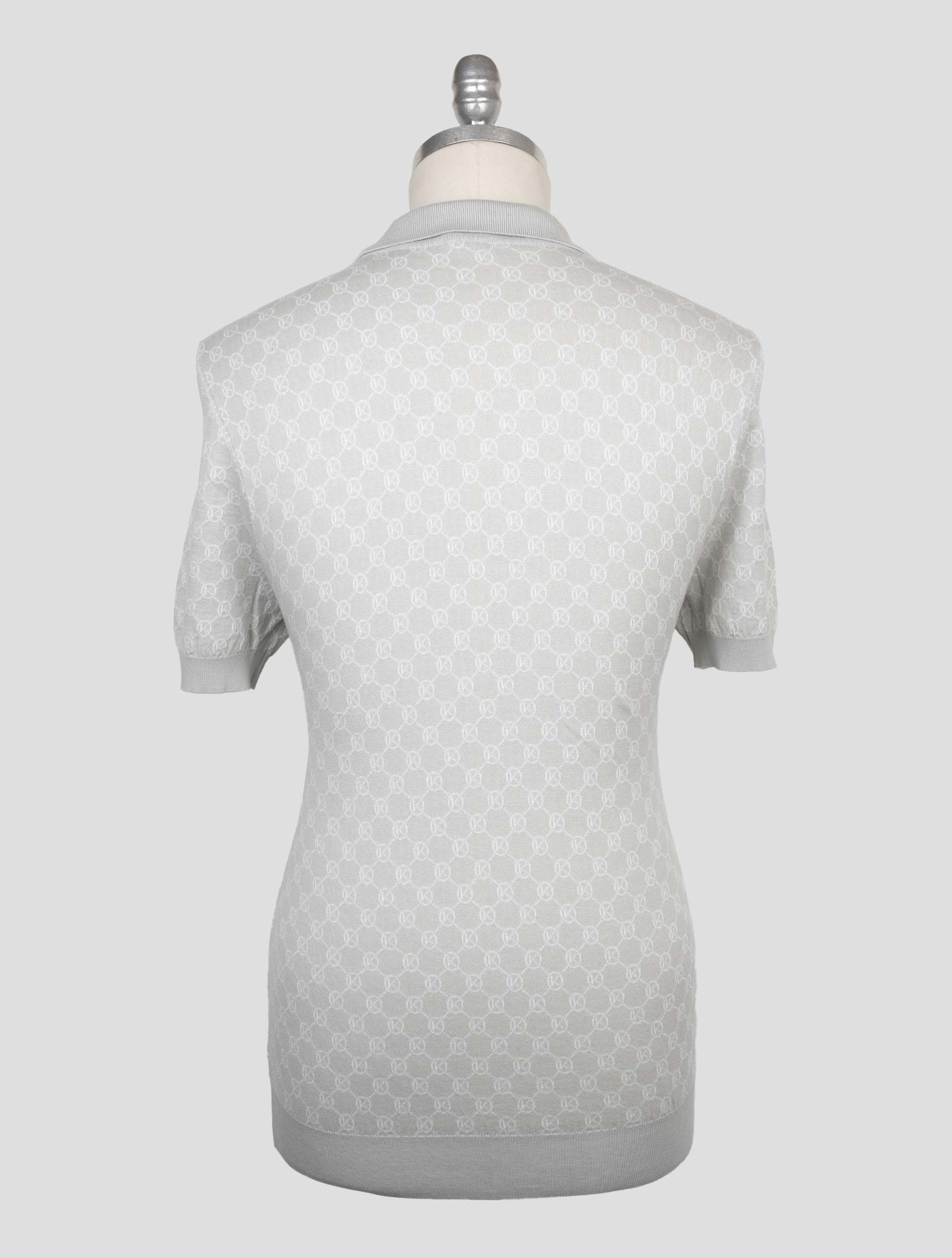 Kiton Light Gray Cotton Polo