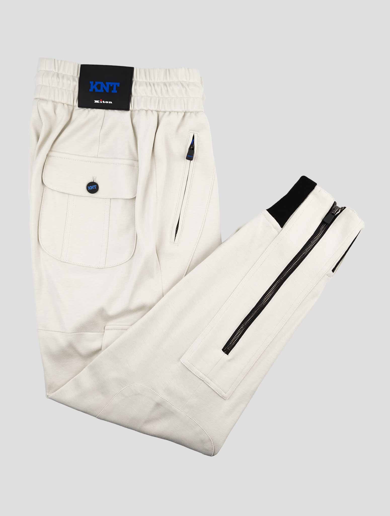 Kiton Knt Beige Cotton Cargo Pants