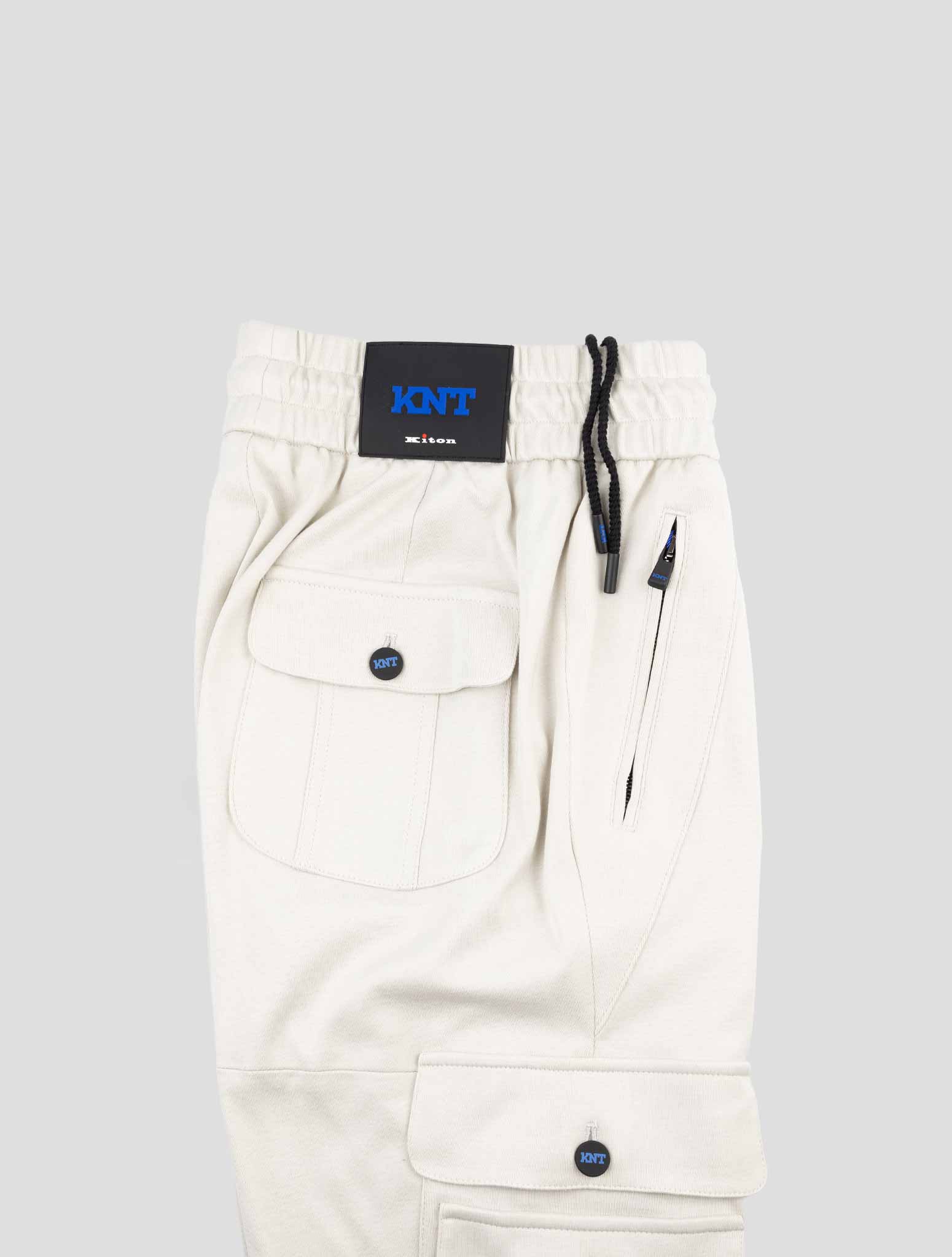 Kiton Knt Beige Cotton Cargo Pants