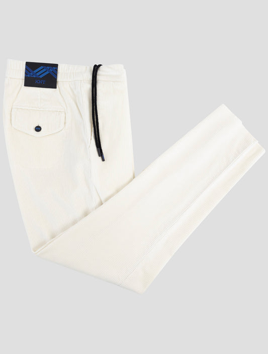 Kiton Knt White Cotton Cashmere Ea Pants