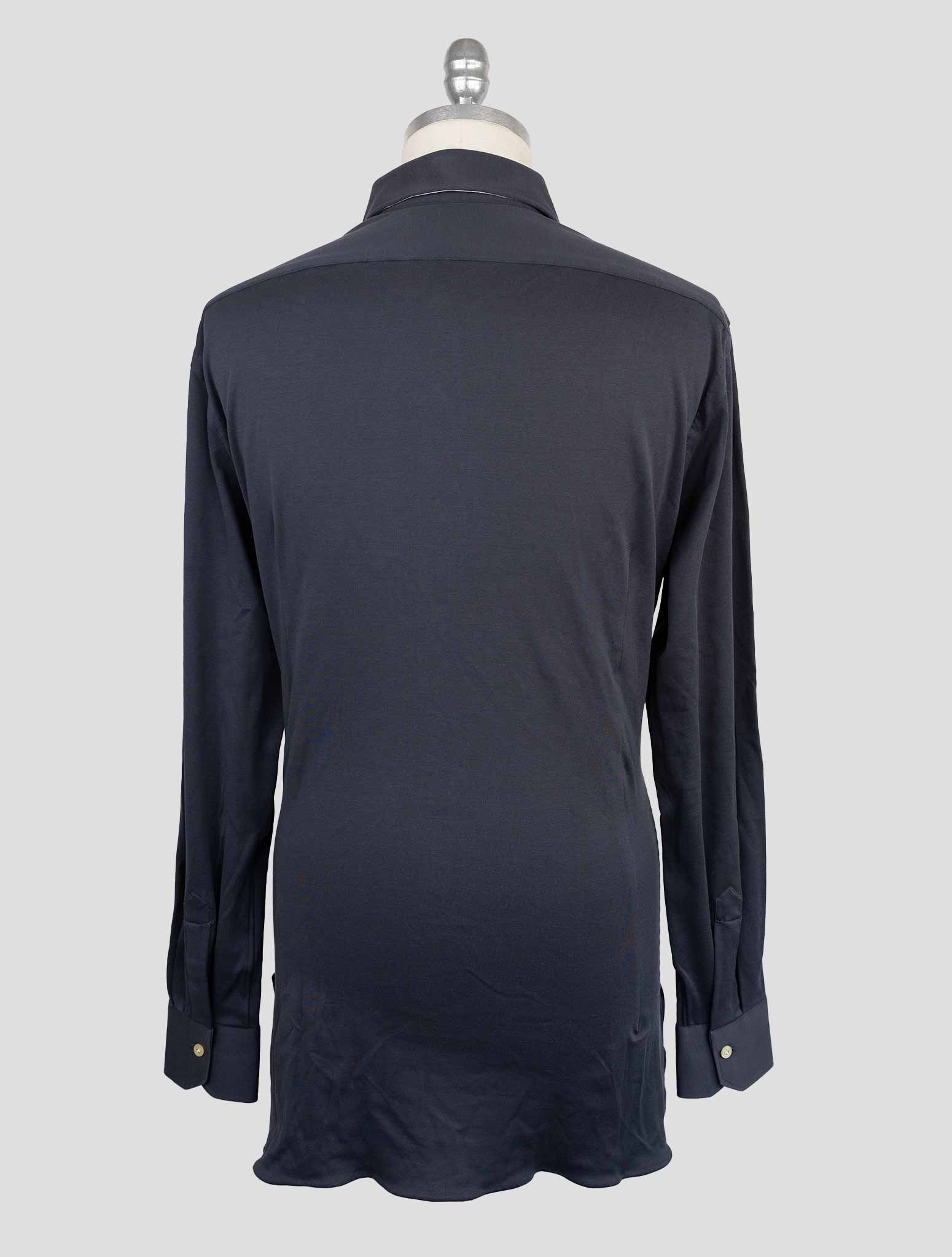 Kiton Gray Cotton Shirt