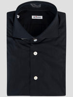 Kiton Black Cotton Shirt