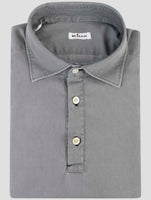Kiton Gray Cotton Sweater Polo