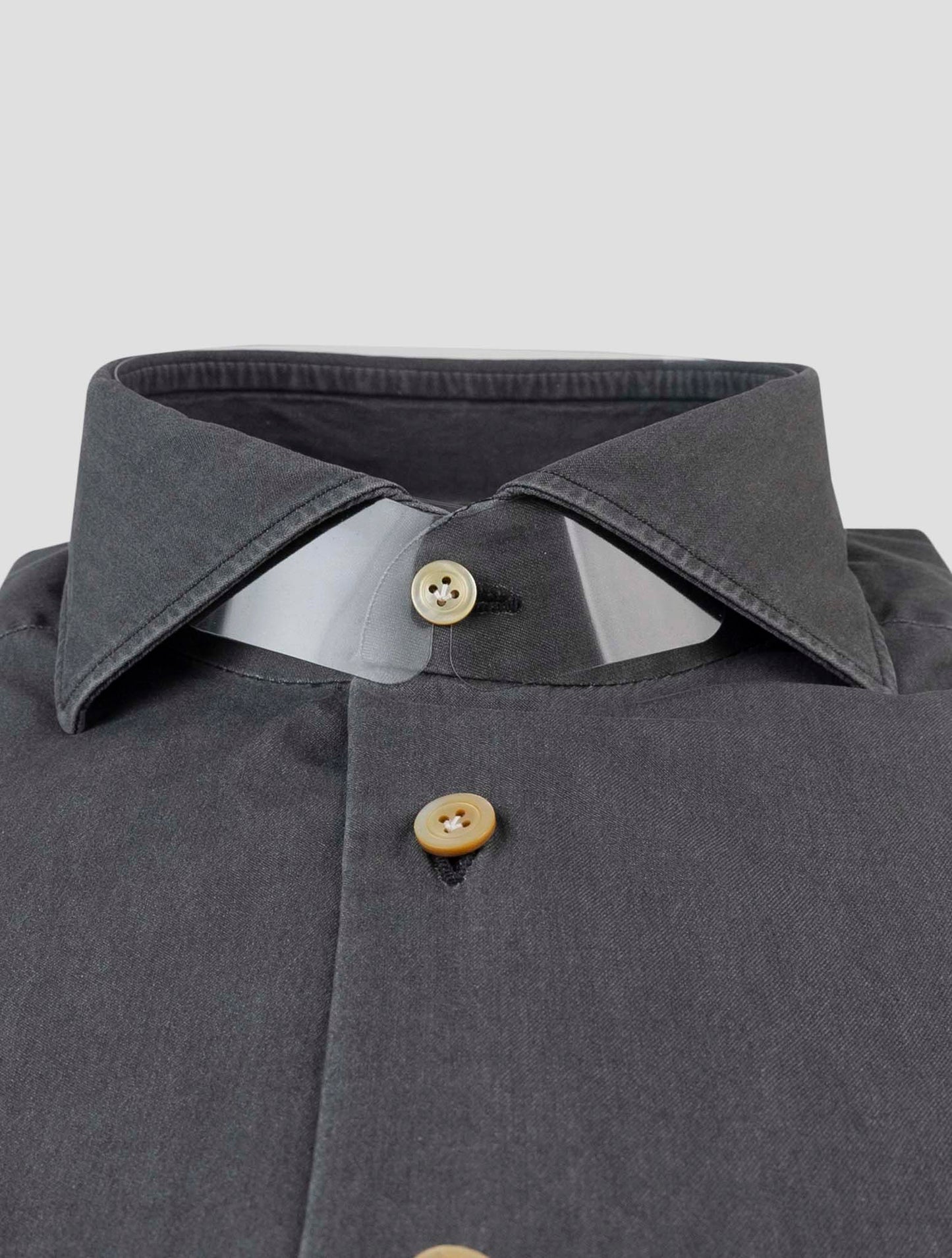 Kiton Brown Cotton Shirt