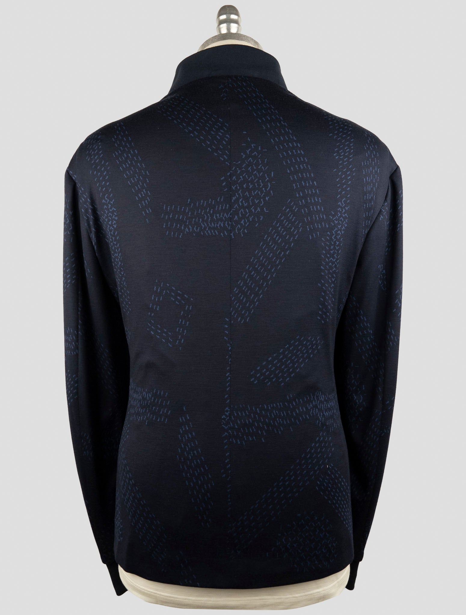 Kiton Knt Blue Wool Suit