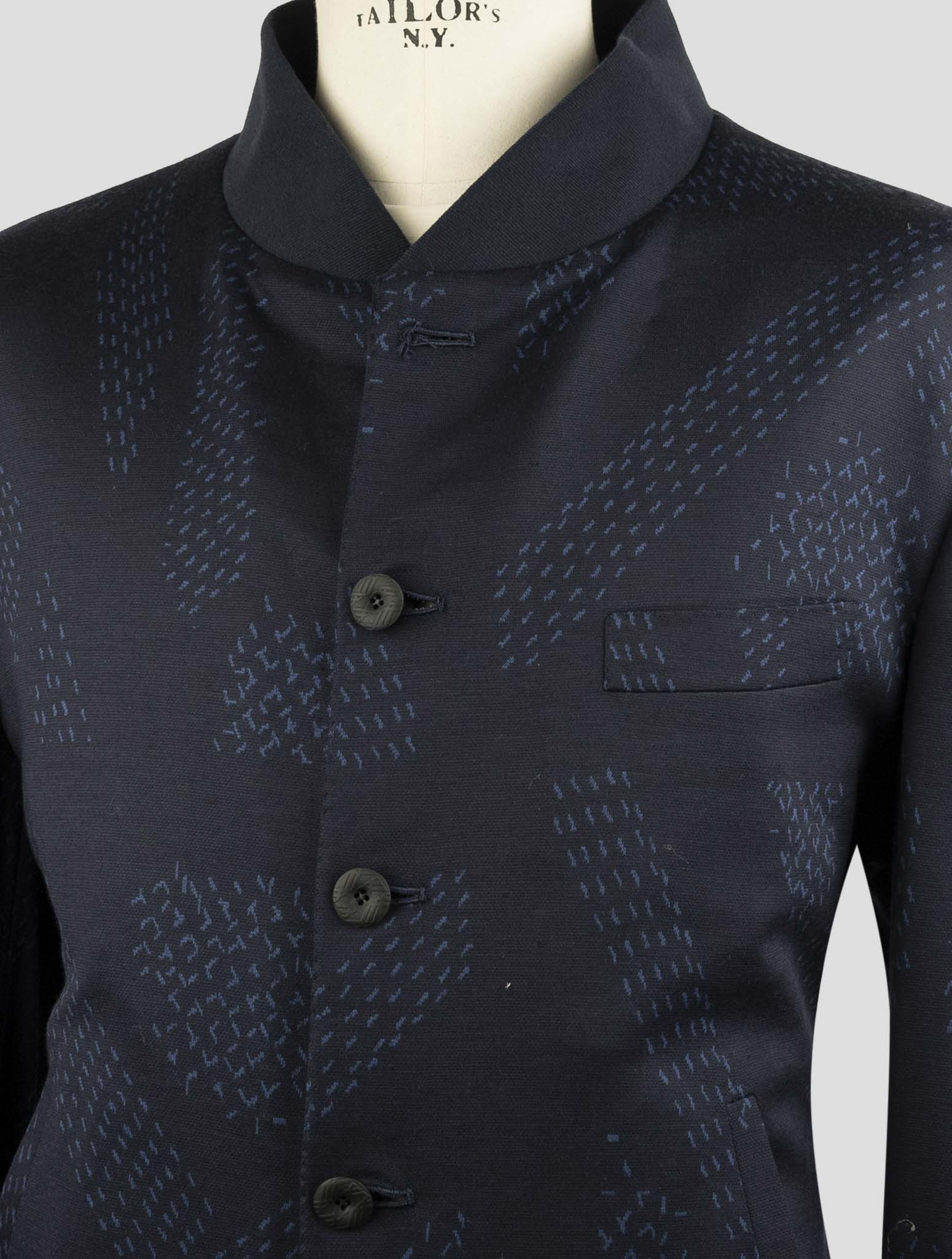 Kiton Knt Blue Wool Suit