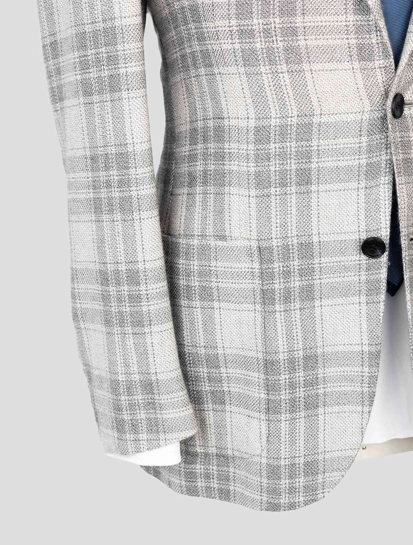 Kiton Gray Cashmere Blazer