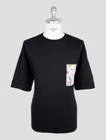 Kiton Knt Black Cotton T-Shirt