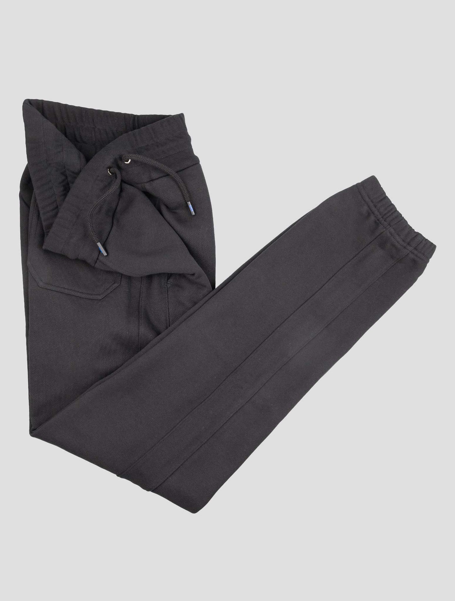 Kiton Knt Black Cotton Jogging Pants