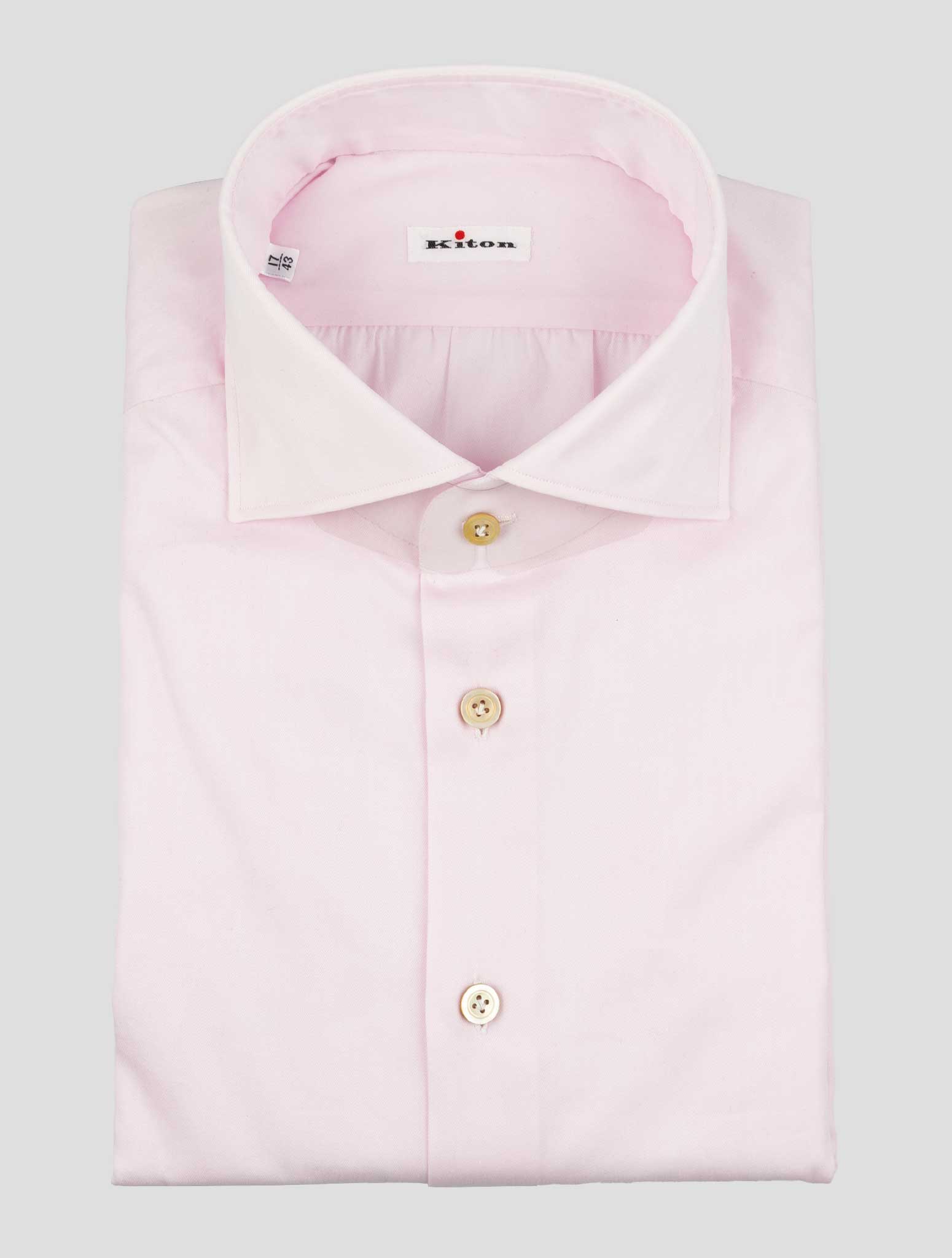 Kiton pink cotton shirt